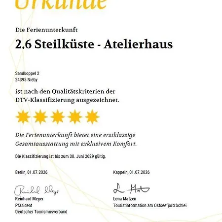 Reetdorf Geltinger Birk Atelierhaus Steilkueste